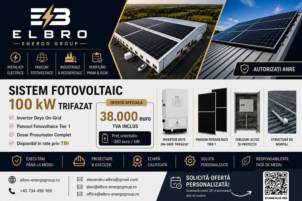 Montaj Fotovoltaice Industriale HALE & FABRICI | ELBRO ENERGO GROUP