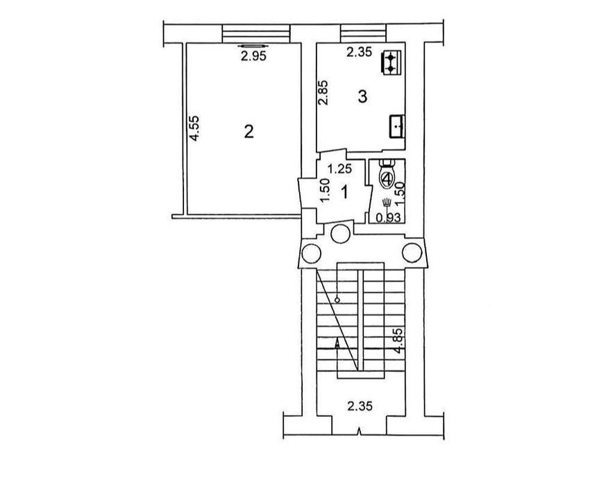 1-Комн. 2-Этаж. Продажа. Уй-Жой. Ттз-1. Ттз-Базар. Кирпичный.
