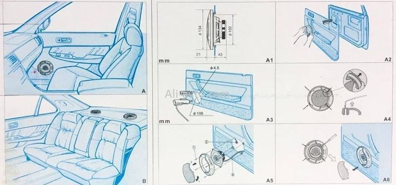 Автомобилни Говорители, Тонколони Двулентови 4 (10 см)