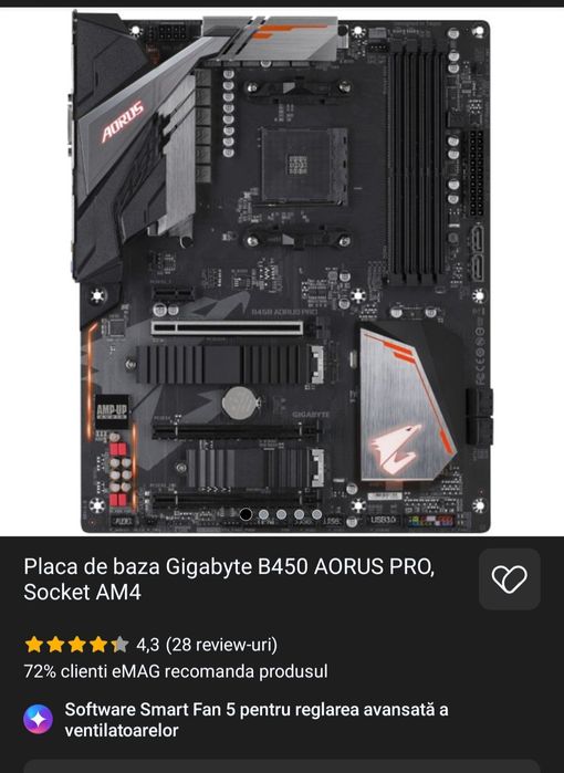 Vand Placa de Baza Aorus B450 Pro
