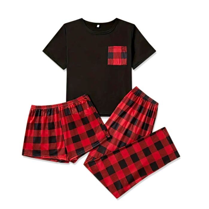 Женска и мъжка пижаме в едно