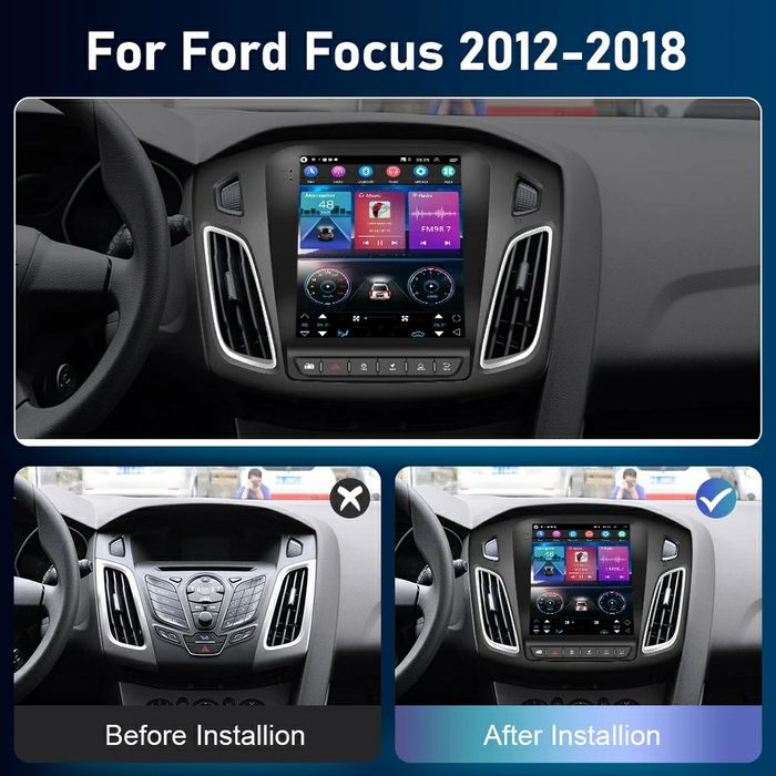 Navigatie Android dedicata FORD Focus 3 (2012-2018). Testla style 9,7"