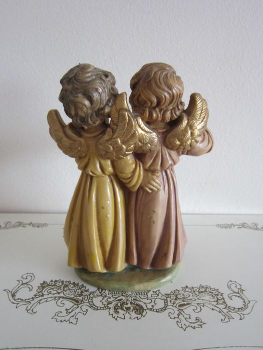 cadou deosebit rar Craciun Fontanini  Italia 1970 Angeli