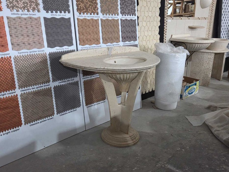 Chiuvete Lavoar baie -  import Italia , travertin si marmura compozita