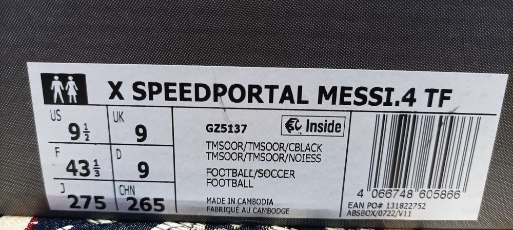 Ghete de fotbal X SPEEDPORTAL MESSI.4 TF