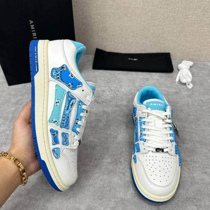 Amiri Skel Top Low "Blue Bandana"
