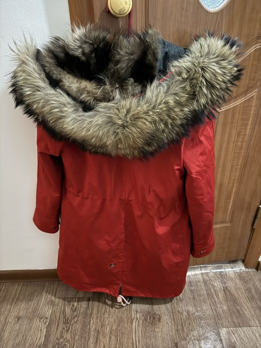 Парка с натуральным мехом
