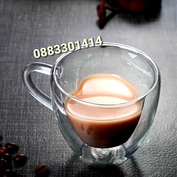 Чаша за кафе Сърце Двойно дъно Двустенна