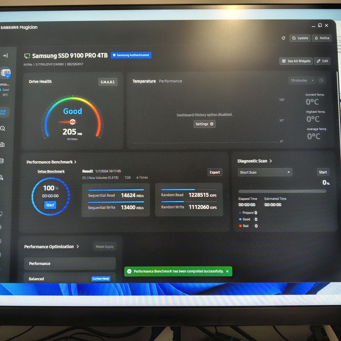 vand ssd samsung 9100 po 4tb pciex 5.0 nou 0 ore bulk nvme m2