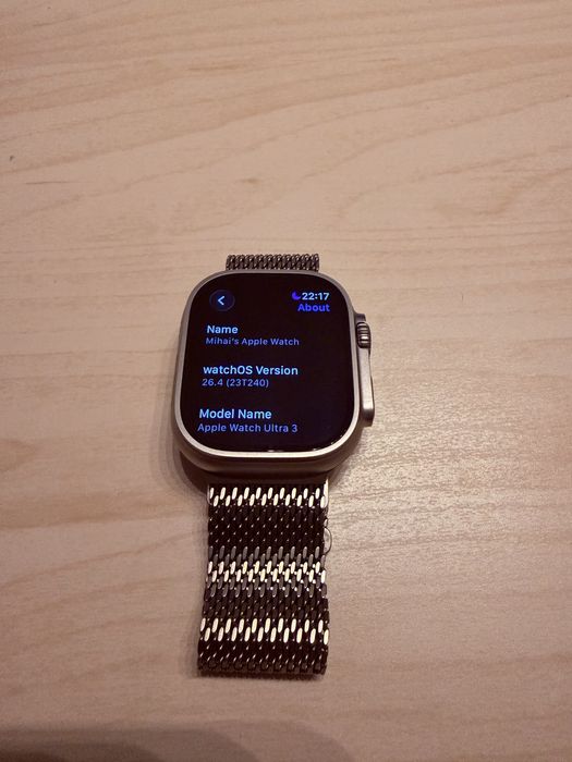 Apple watch ultra 3 nou impecabil in garantie cu factura emag full box