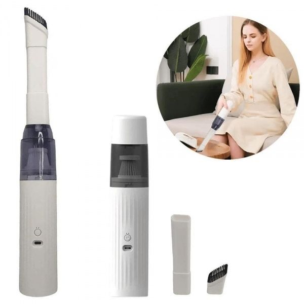 Пылесос для автомобиля для дома  беспроводной вертикальный белый