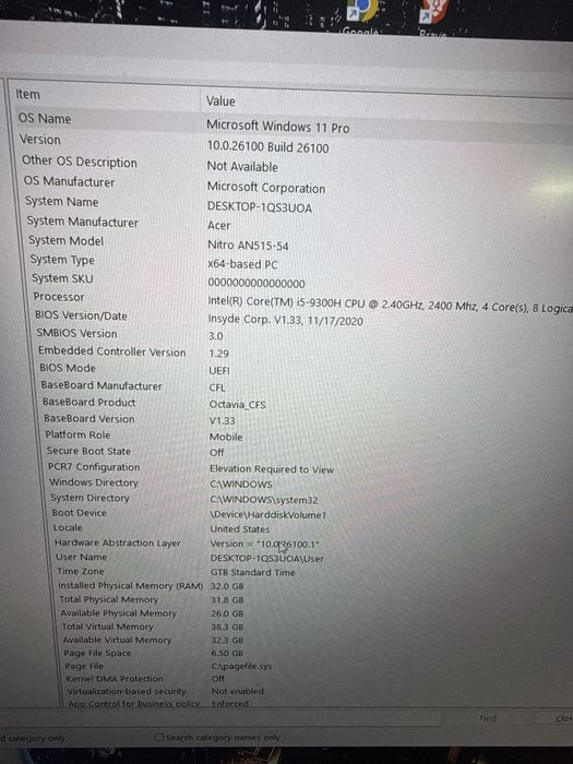 Laptop Acer Nitro An515-55