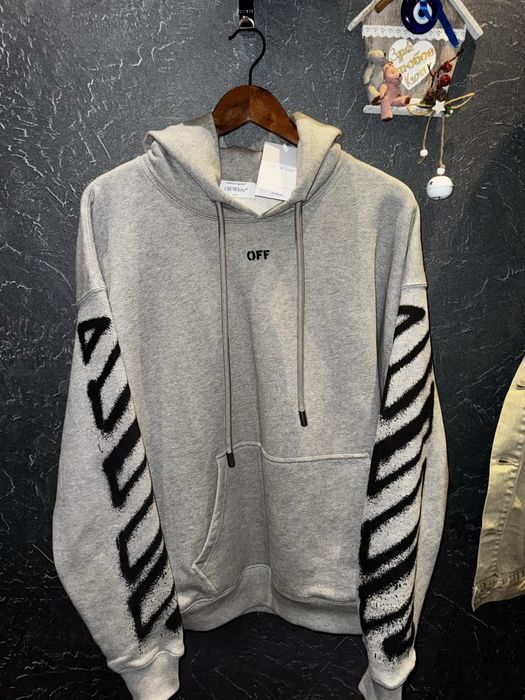 ЧИСТО НОВ 100% ОРИГИНАЛЕН Off-White Spray Can Arrow Hoodie