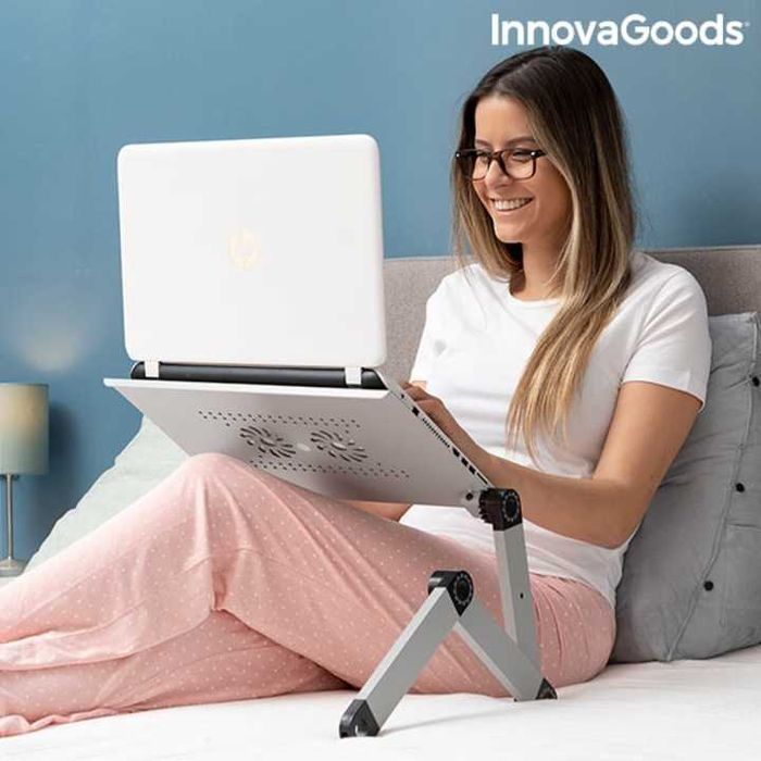 Masa reglabila pentru laptop, InnovaGoods, Pliabil, 360º