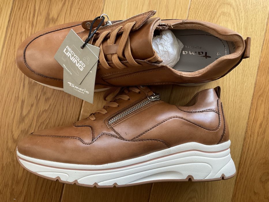 Кожени обувки Tamaris н-р 41 - НОВИ - Намалени!