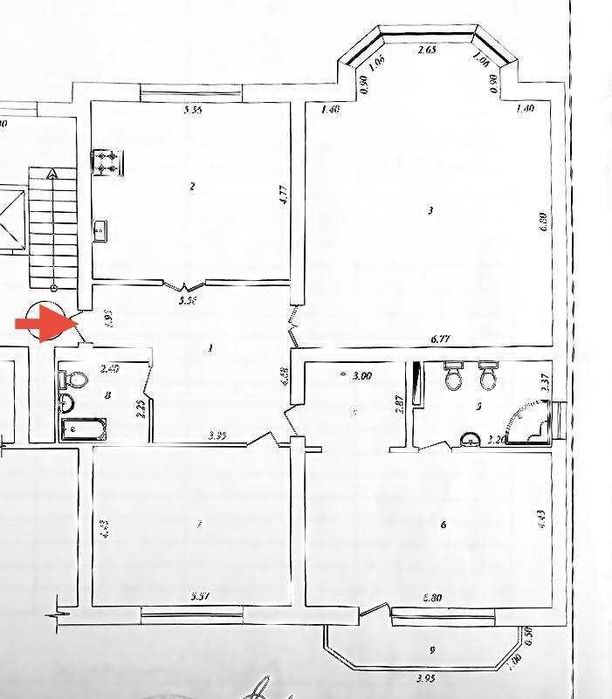 Габус, 3-комнатная квартира в Мирабадском районе