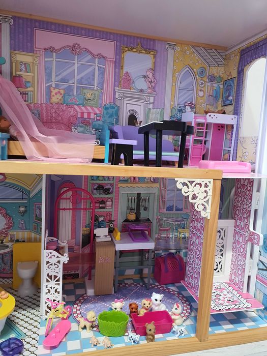 Дървена къща за кукли Анабел Kidkraft, като нова