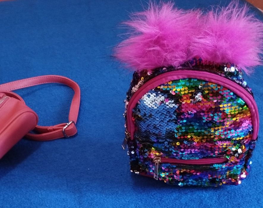 Детска кожена раница