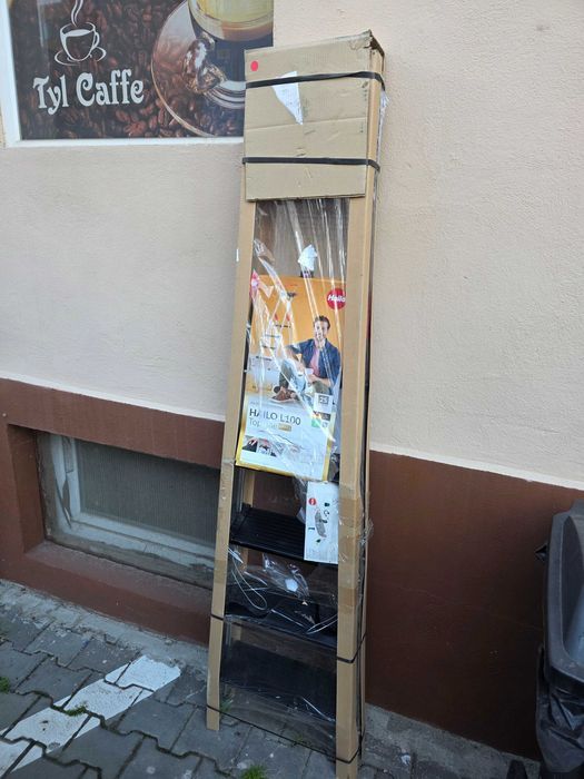 Scara plianta de siguranta din aluminiu Hailo L100 TopLine, 5 trepte XXL