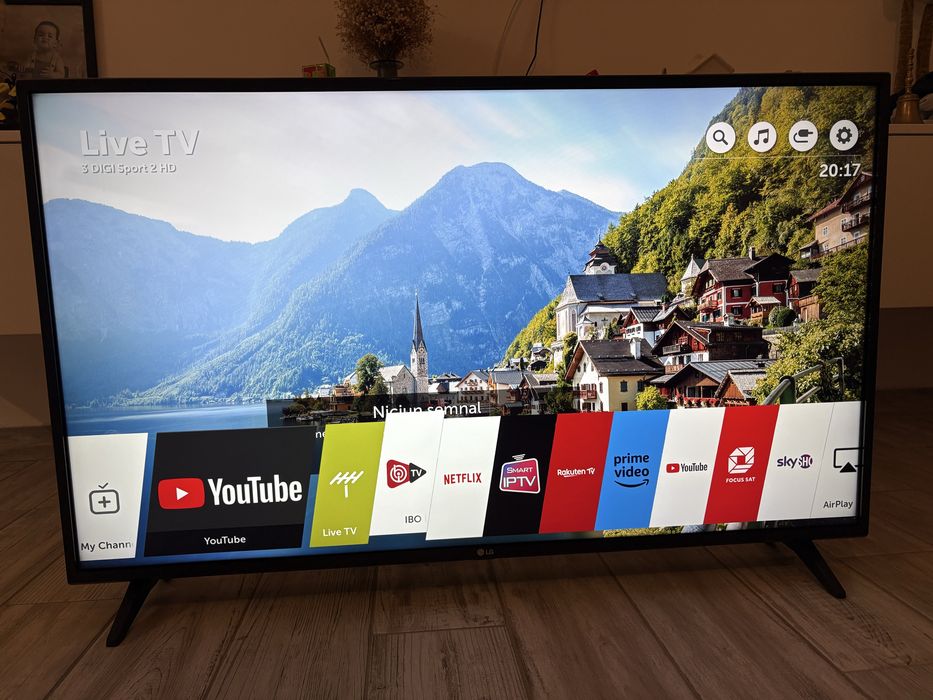 Televizor LED Smart LG, 108 cm, 43UK6200PLA, 4K Ultra HD, Clasa A
