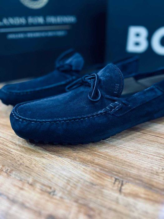 BOSS мужские мокасины из мягкой замши ИТАЛИЯ РАЗМЕР 40, 40.5