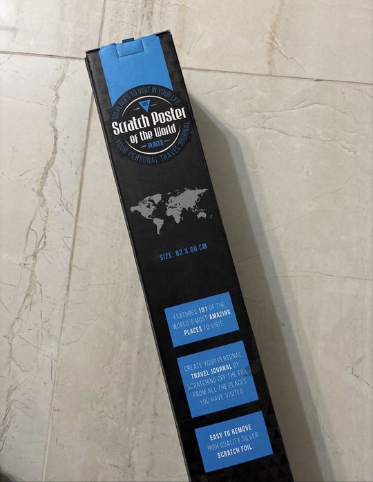 Скреч карта на света Scratch Poster of the World приключения