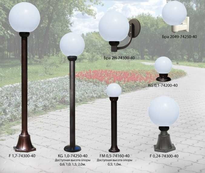 Светильники Шары фасадные | shar fasad | Плафоны