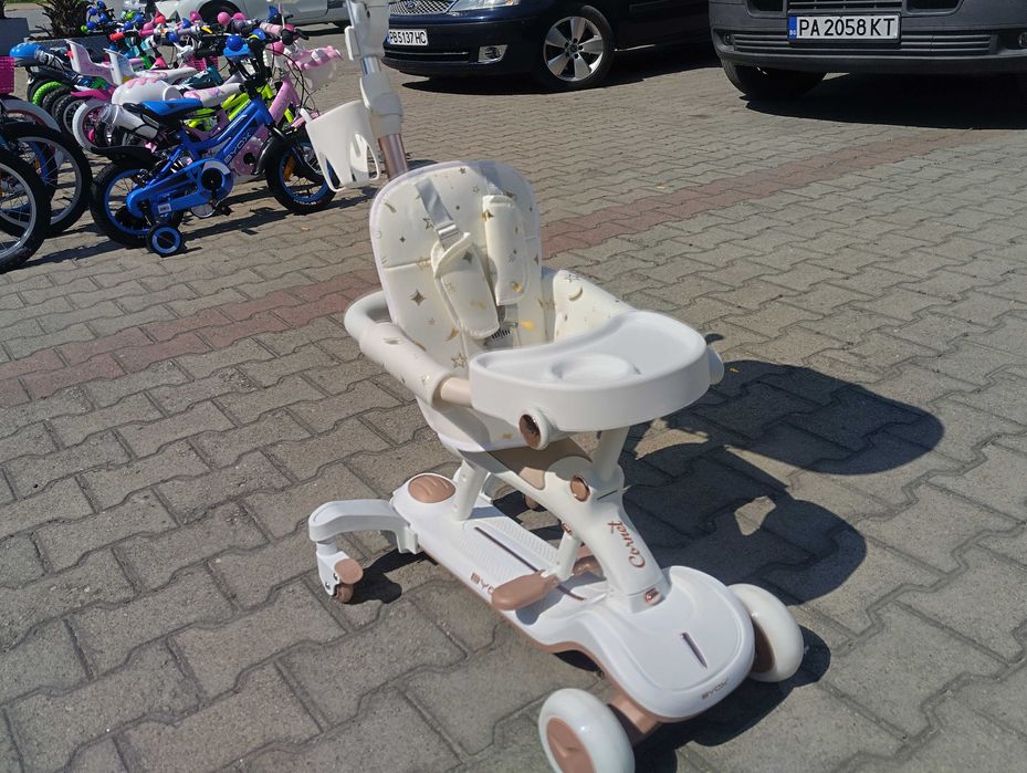 BYOX Детска тротинетка Cornet 6в1 бял