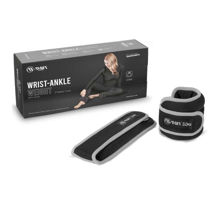 Неопренови Тежести за Ръце и Крака Amila  2 × 3 кг, Фитнес Аксесоари