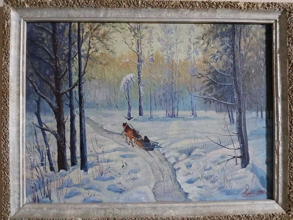 Картина Зимний лес торжествует