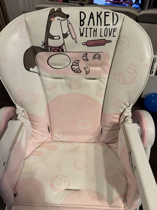 Столче за хранене Chipolino "Master Chef" розова вода