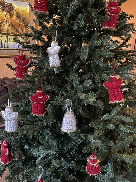 Ornament de Craciun - ingeras sau clopotel - produs artizanal