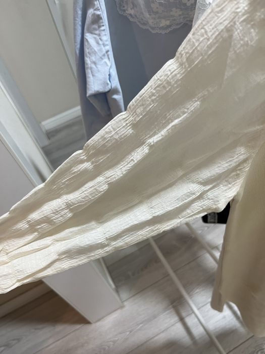 Белое платье. С мини длиной