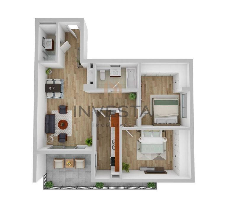 Apartament 3 camere 79 mp cu terasa, bloc nou, cartier Andrei Muresanu