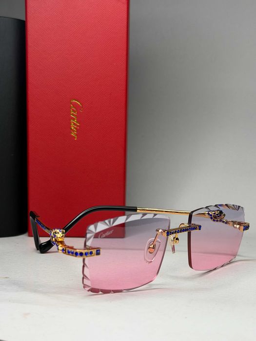 Ochelari Cartier Rimeless Diamond Cut Pink 20% reducere