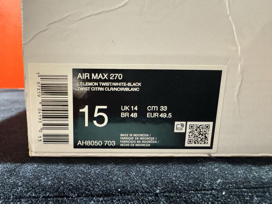 Оригинални! Nike Air Max 270 - 49.5 Shoemag