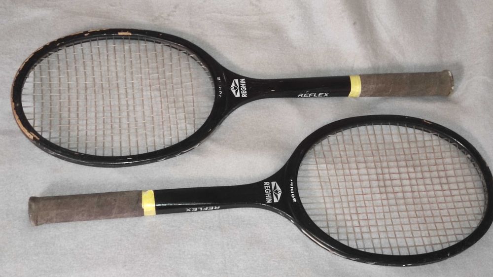 rachete tenis camp de colectie din lemn
