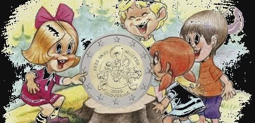 Колекционерска монета 2€ Словения 2025 – Miki Muster (UNC)