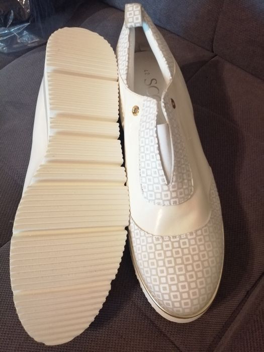 Pantofi Scolaro albi