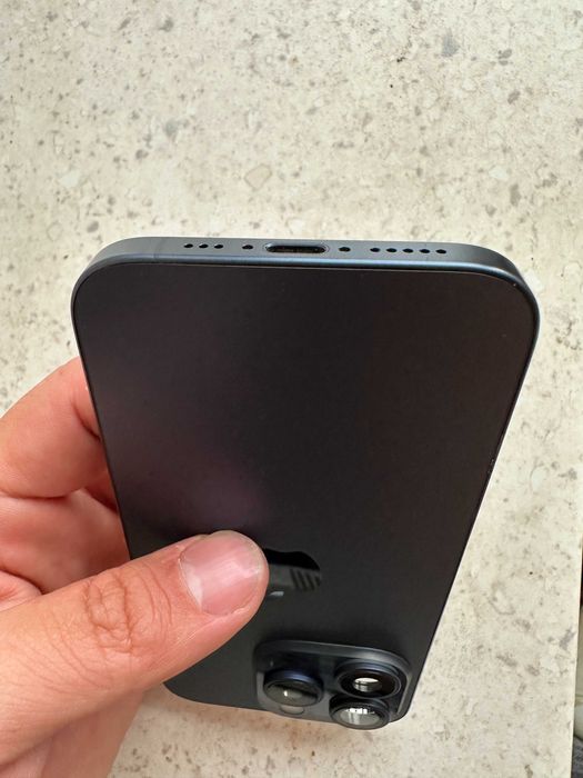 Carcasa full flex iPhone 15 Pro Blue, ca noua