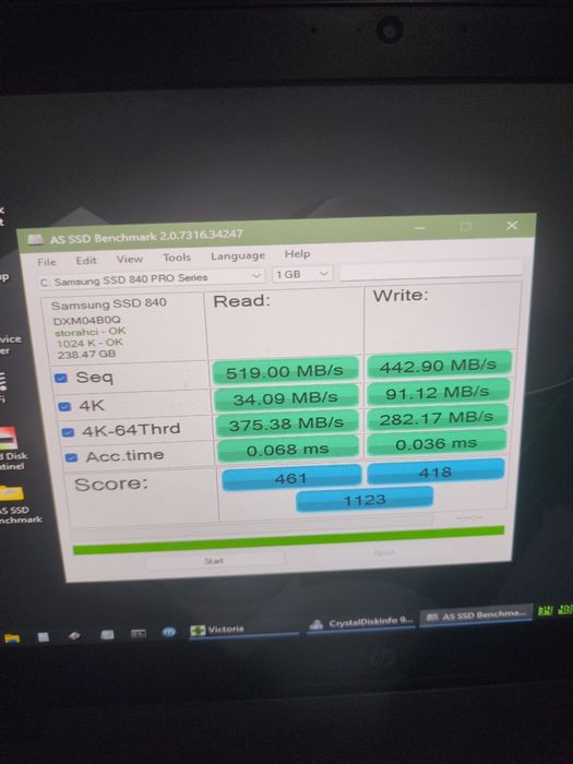 Ssd Samsung 840 Pro 256 gb 100%