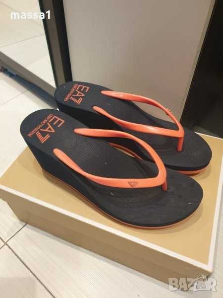 Armani, оригинални ДАМСКИ чехли на платформа