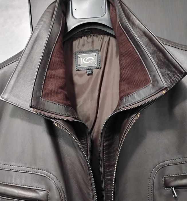 Vând geacă piele naturală bărbați