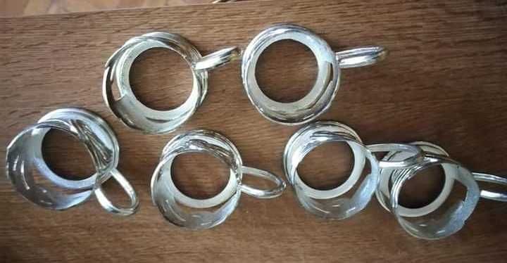 Руски алуминиеви подстакани държачи за чаши 6 броя