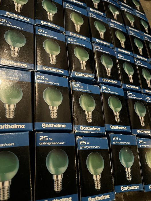 Крушка мини зелена с цокъл E14 235V 25W