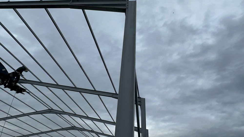 Vand urgent structura metalca 8x15x4 din profile IPE