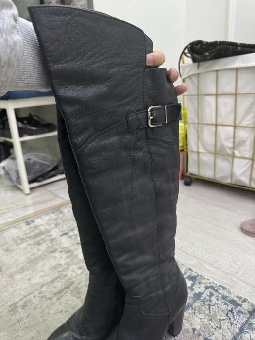 ботфорты scooter кожанные