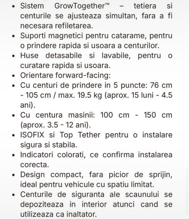 Scaun auto Joie I-Plenti Signature