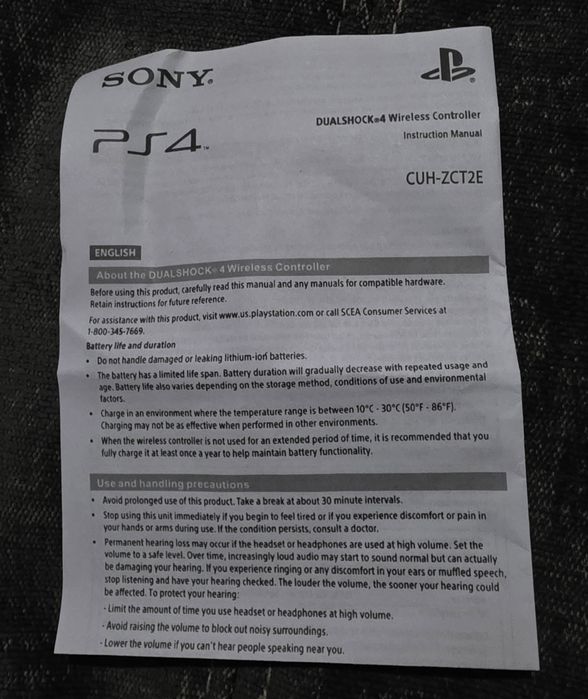 Controller wirelles Sony PS4 DualShock 4 NOU – Sigilat / Neutilizat