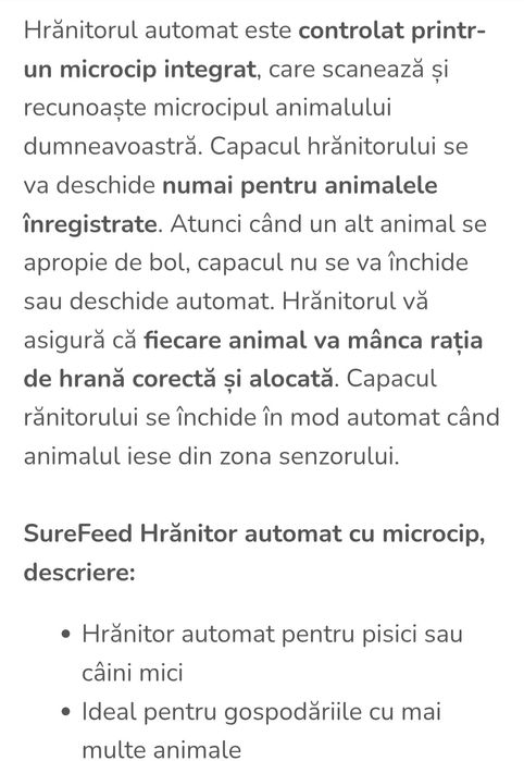 Automat de hrană pisici